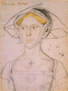 Hans Holbein the Younger - Joan, Lady Meutas RL 12222. Free illustration for personal and commercial use.