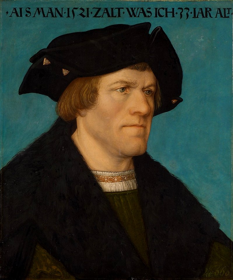 Hans Maler, , Kunsthistorisches Museum Wien, Gemäldegalerie - Bildnis eines bartlosen Mannes - GG 884 - Kunsthistorisches Museum