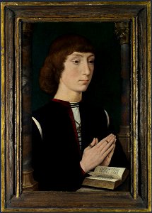 Hans Memling - Young Man at Prayer - WGA14850