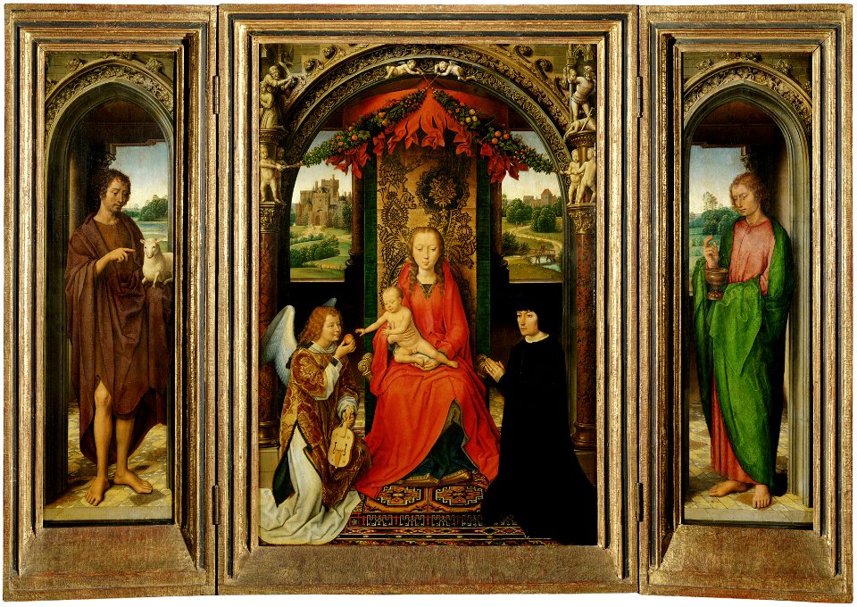 Hans Memling - Small Triptych of St. John the Baptist - Google Art Project