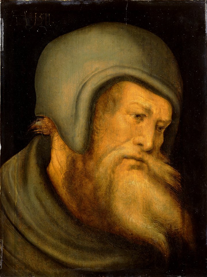 Hans Schäufelein - Kopf eines bärtigen Mannes (1511)