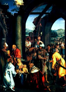 Hans Süß von Kulmbach - Adoration of the Magi - WGA12296. Free illustration for personal and commercial use.