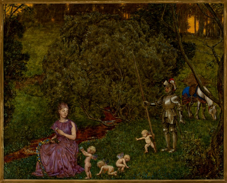 Hans Thoma - Fable – Knight - M.Ob.502 - National Museum in Warsaw