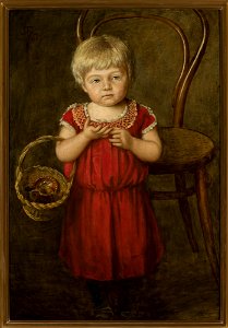 Hans Thoma - Portrait of Ela with a basket - M.Ob.2195 MNW - National Museum in Warsaw