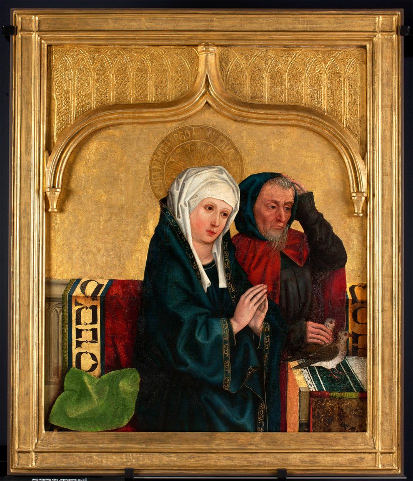 Hans Pleydenwurff - The presentation of Christ in the temple (part of the wing panel) - Śr.79 - National Museum in Warsaw
