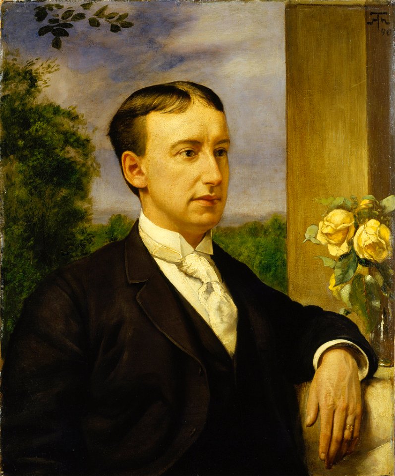 Hans Thoma - Bildnis Henry Thode (1890)