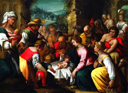 Hans Rottenhammer - Die Anbetung der Hirten (ca.1605)