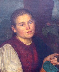 Hans Thoma Bildnis der Schwester Agathe