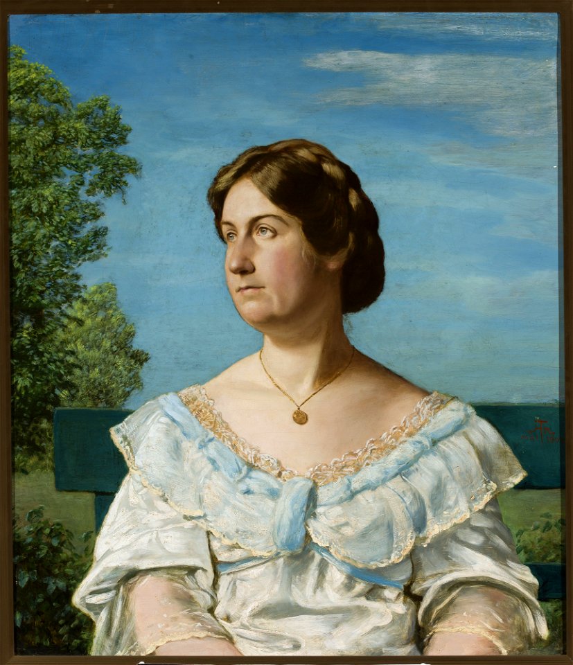 Hans Thoma - Portrait of Ella Blaue, artist's adopted daughter - M.Ob.2214 - National Museum in Warsaw
