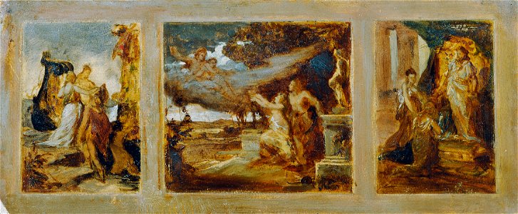 Hans Makart - Skizze für ein Triptychon mit mythologischen Szenen - 5613 - Österreichische Galerie Belvedere