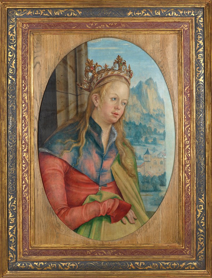 Hans Suess von Kulmbach - Saint Catherine of Alexandria – Fragment of a Triptych Wing - MNK XII-328 - National Museum Kraków