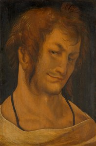 Hans Schäufelin (auch, Schäufelein), , Kunsthistorisches Museum Wien, Gemäldegalerie - Melancholiker (sog. Jünglingskopf) - GG 829 - Kunsthistorisches Museum