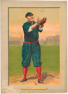 Hans Lobert, Cincinnati Reds, baseball card portrait LCCN2007685623