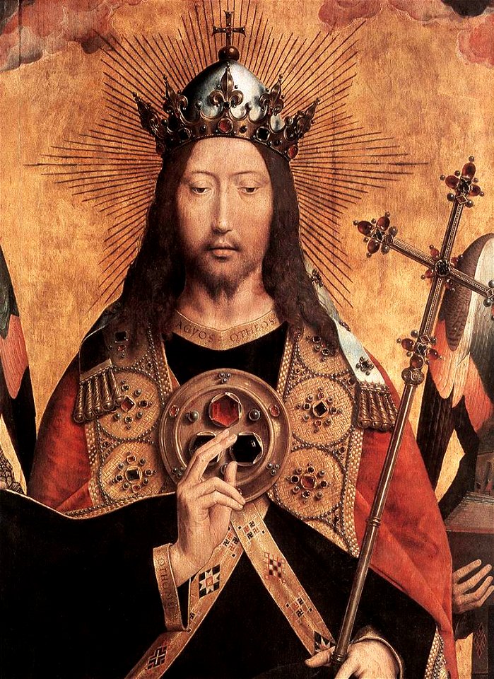 Hans Memling - Christ Surrounded by Musician Angels (detail) - WGA14936