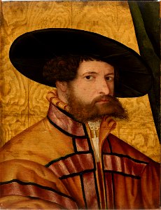 Hans st. Schöpfer - Portrait of a man in a hat - M.Ob.12 - National Museum in Warsaw