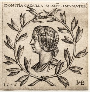 Hans Sebald Beham (German, 1500-1550) - Bust of Domitia Calvilla - 1924.665.b - Cleveland Museum of Art