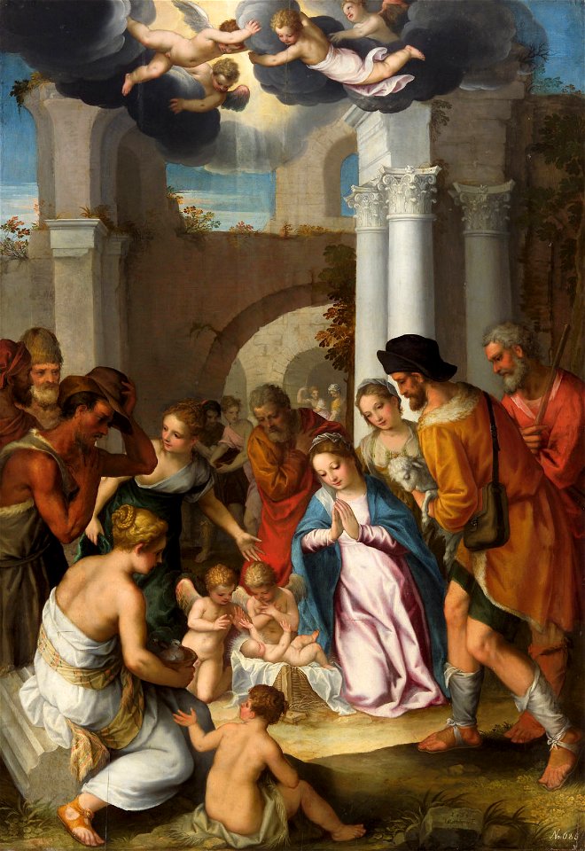 Hans Rottenhammer - Anbetung der Hirten - GG 1101 - Kunsthistorisches Museum