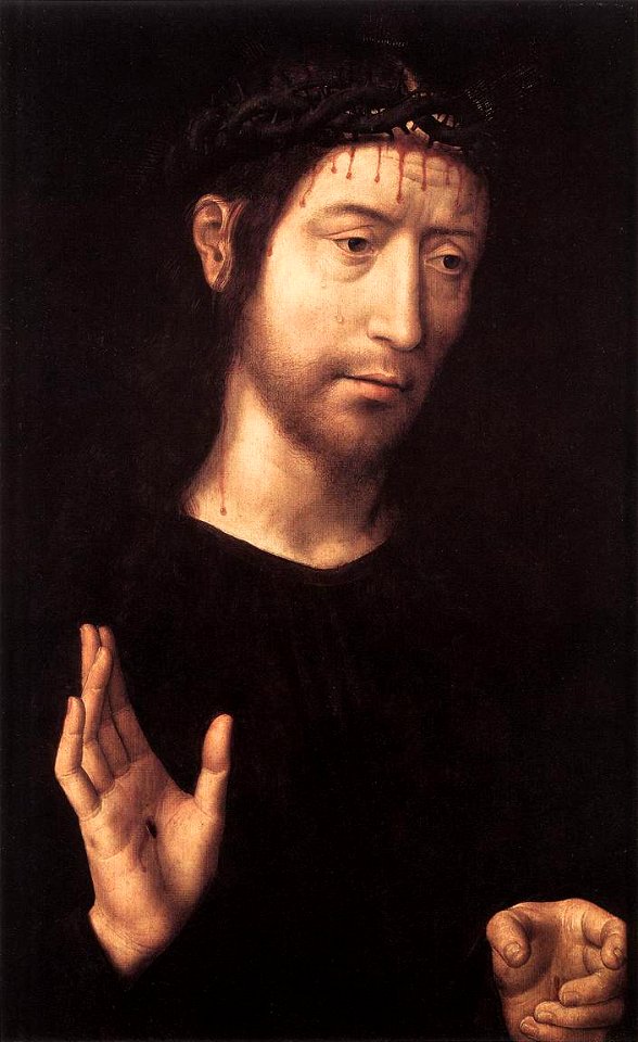 Hans Memling - Man of Sorrows - WGA14916