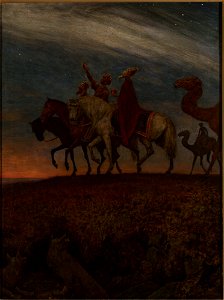 Hans Thoma - Three Magi on the way to Bethlehem - 186460 MNW - National Museum in Warsaw