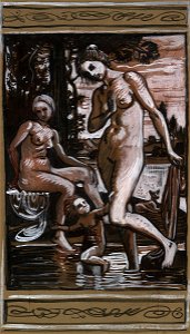 Hans Thoma Zwei Nymphen im Bad