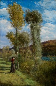 Hans Thoma - Herbsttag am Oberrhein - 2936 - Staatliche Kunsthalle Karlsruhe