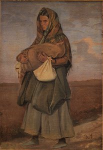 Hans Smidth - Taterkvinde med sit barn på heden - KMS3690 - Statens Museum for Kunst