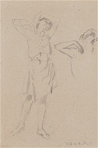 Hans von Faber du Faur Figurenstudie 1917-11-22