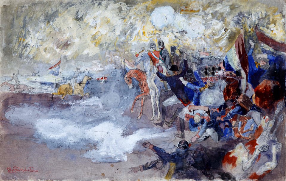 Hans von Faber du Faur Napoleon vor der Schlacht