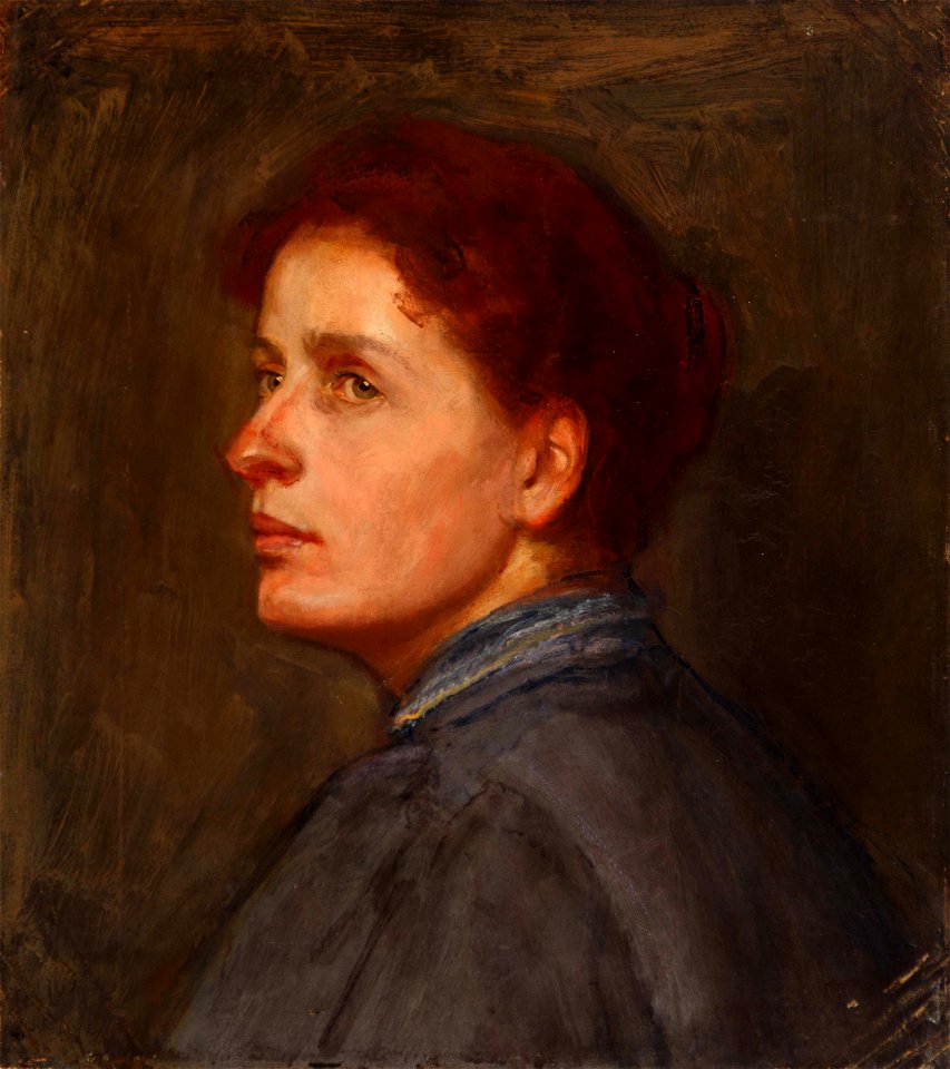 Hans von Faber du Faur Damenportrait im Profil von links 465