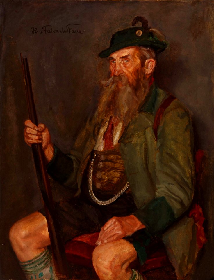 Hans von Faber du Faur Gebirgsjäger