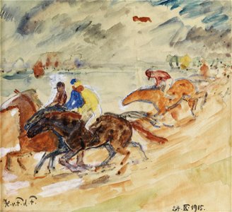 Hans von Faber du Faur Pferderennen 1915