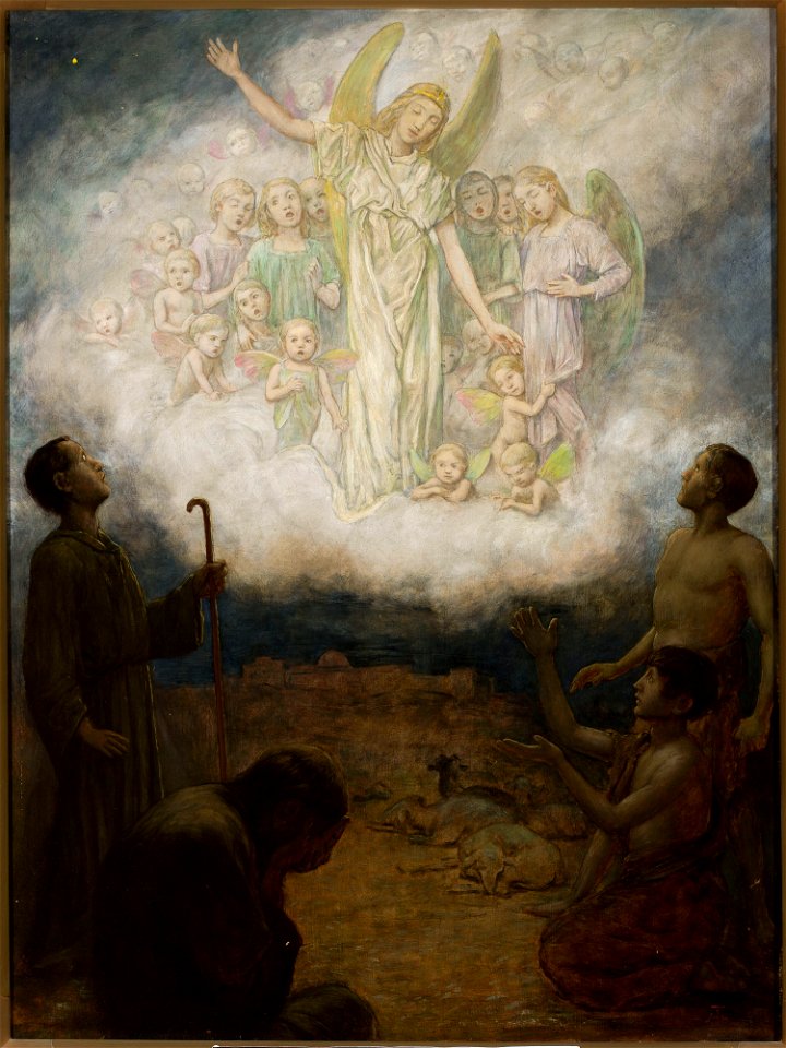 Hans Thoma - Annunciation to the shepherds - 186545 MNW - National Museum in Warsaw