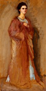 Hans von Faber du Faur Damenportrait stehend
