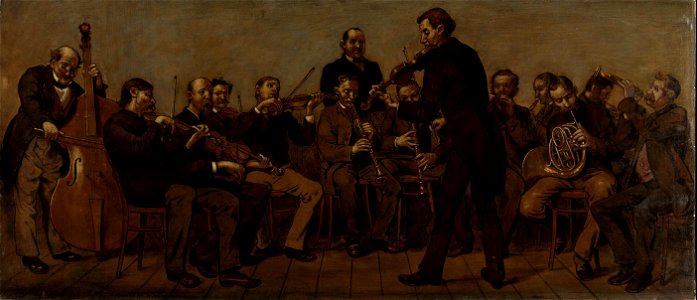 Hans Thoma - Ländliche Musikkapelle - 1291 - Staatliche Kunsthalle Karlsruhe