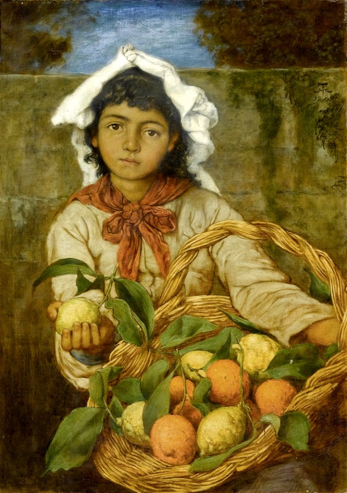 Hans Thoma Zitronenverkäuferin