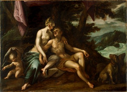 Hans von Aachen - Venus and Adonis - BR77.1 - Harvard Art Museums