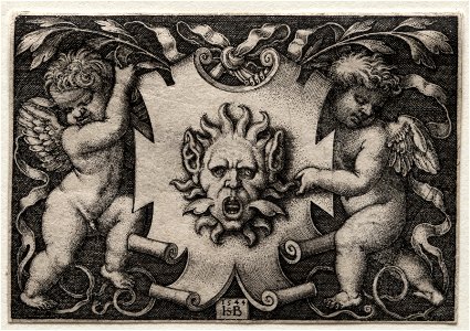 Hans Sebald Beham (German, 1500-1550) - Vignette au Mascaron - 1922.372 - Cleveland Museum of Art