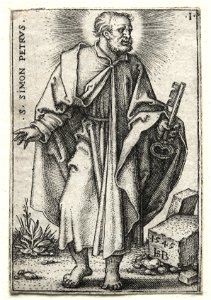Hans Sebald Beham (German, 1500-1550) - St. Simon Peter - 1987.108 - Cleveland Museum of Art