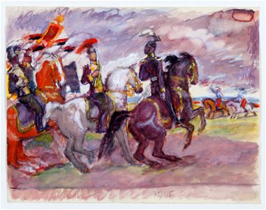 Hans von Faber du Faur Der Trompeter (Reitergruppe)