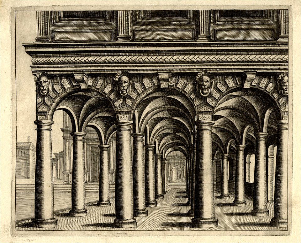 Hans Vredeman de Vries Perspectivische Gebäude c1580 ubs G 0765 II 04
