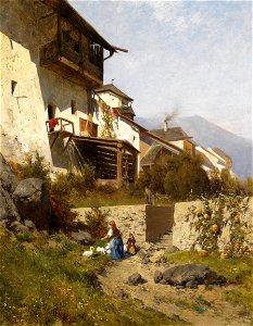 Hans Wilt Motiv aus Murau Steiermark 1891