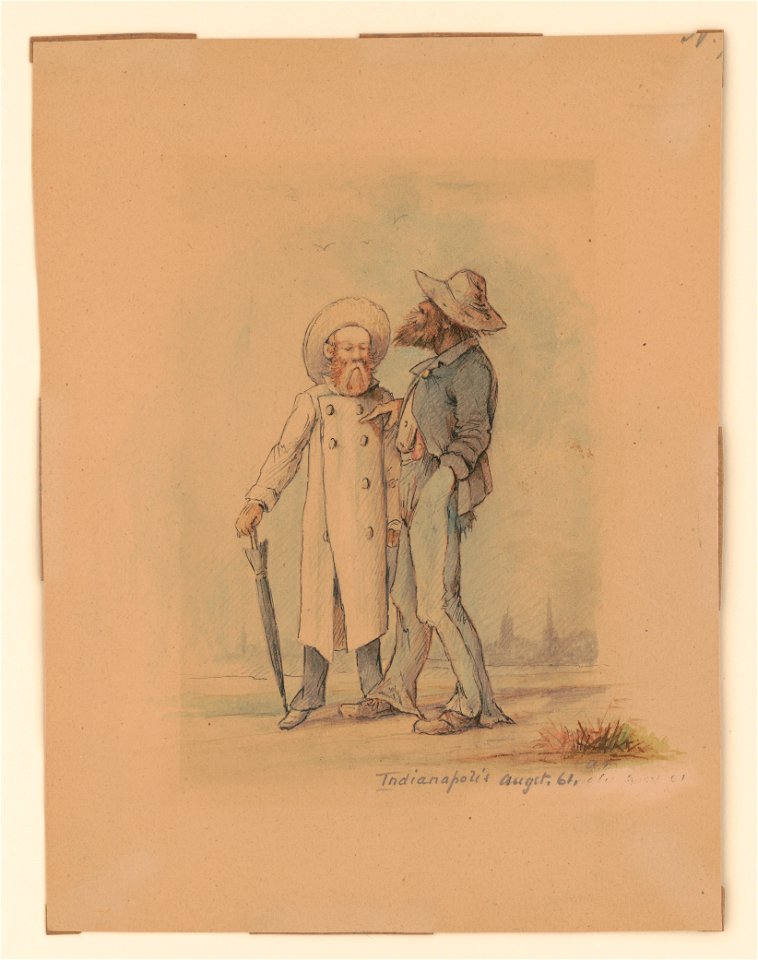 Hans, the cook of Company A and Henry von Trebra, Indianapolis, August 1861 LCCN2017646857