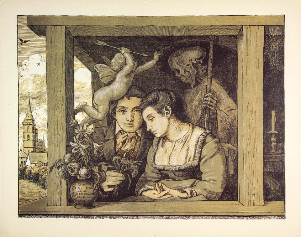 Hans Thoma - Amor und Tod (1896)