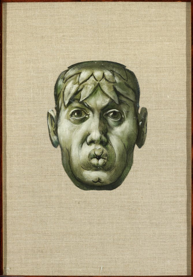 Hans Thoma - Blowing mask - M.Ob.862 MNW - National Museum in Warsaw