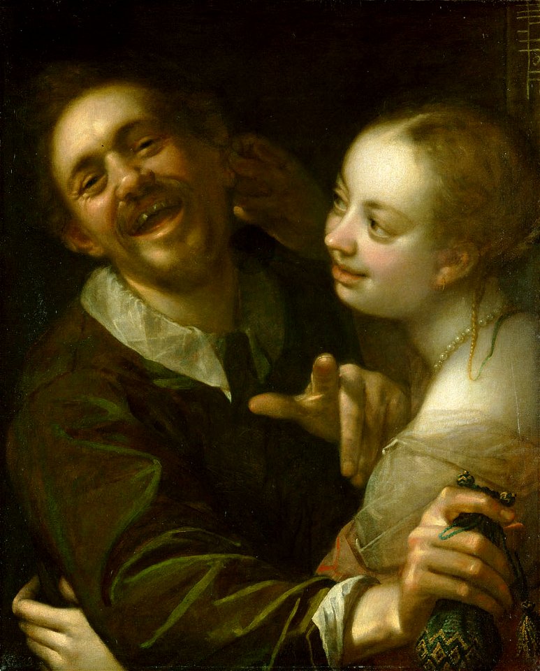 Hans von Aachen - Couple in a tavern