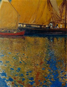 Hans Wilt - Morgenstimmung im Hafen von Lussin - 1815 - Österreichische Galerie Belvedere