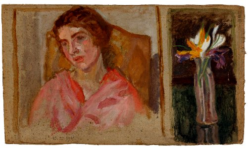Hans von Faber du Faur Skizze Damenportrait 1921-03-10