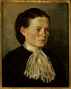 Hans Thoma - Portrait of Agathe, artist’s sister - M.Ob.2213 MNW - National Museum in Warsaw
