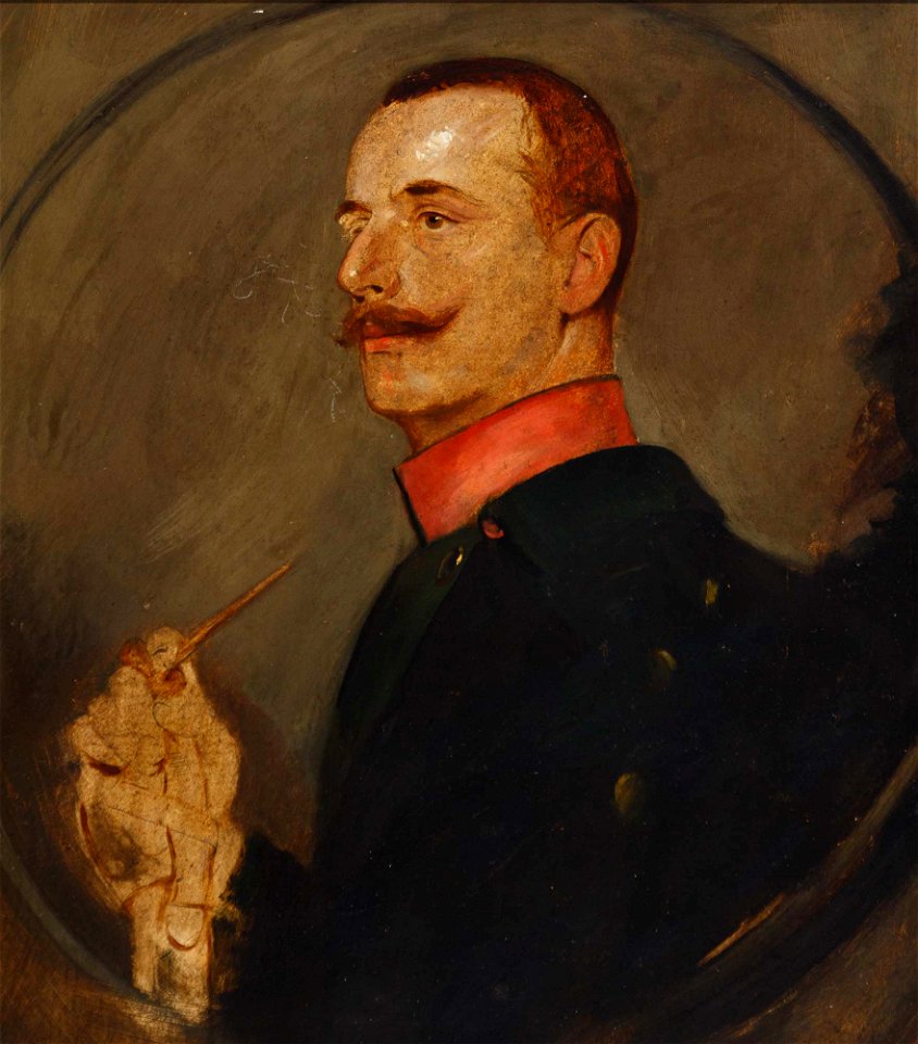 Hans von Faber du Faur Selbstportrait in Uniform