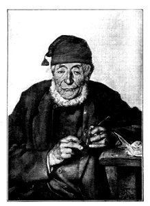 Hans Thoma rauchender Bauer